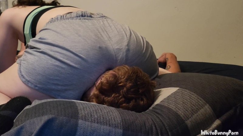 Sat on the face of the ass