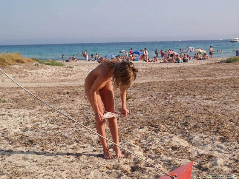 Nudist on the beach