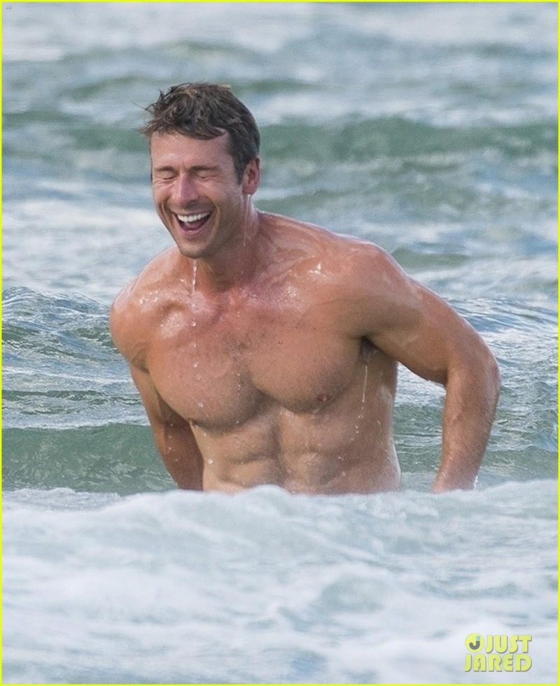 Glen Powell torso