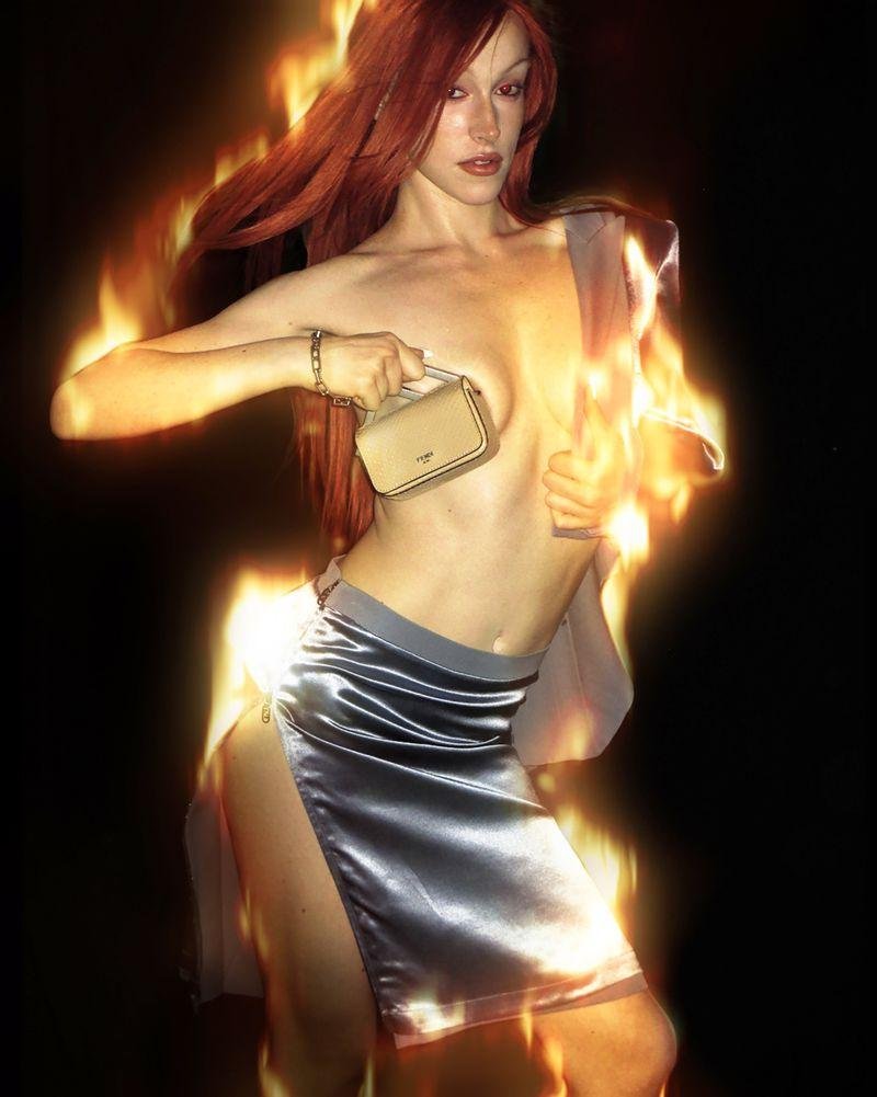 Girl in fire