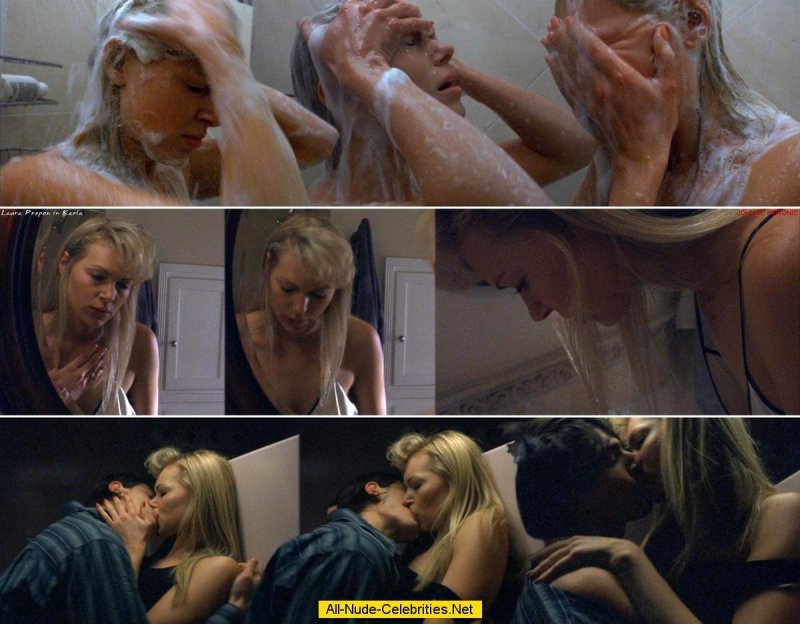 The actress is naked