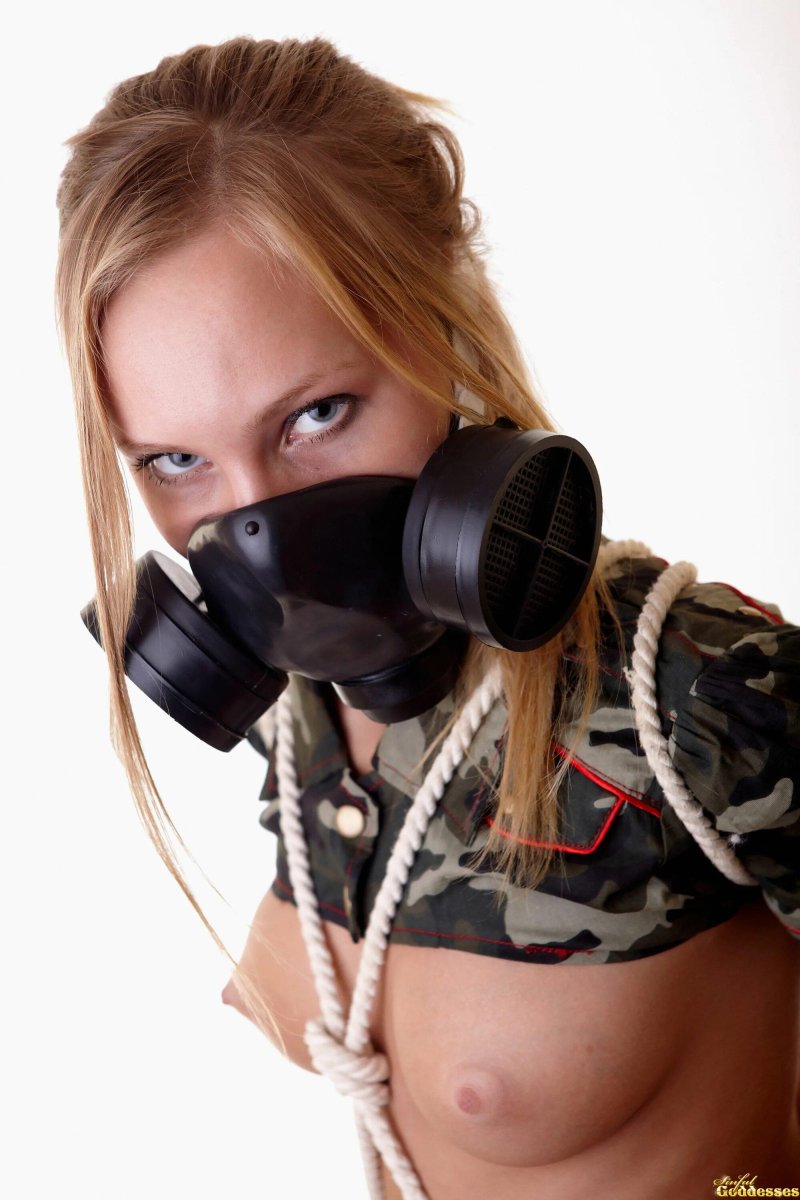 BDSM gas mask