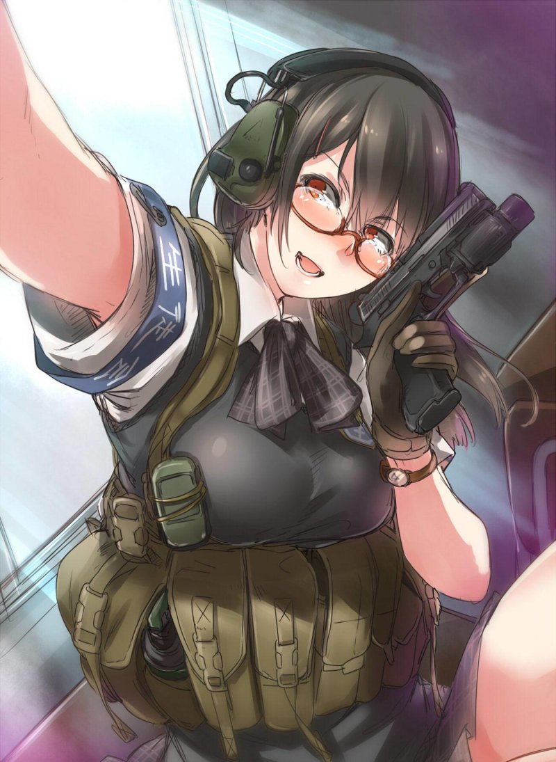 Girls military anime