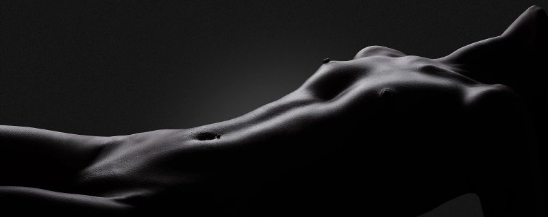 Naked female body