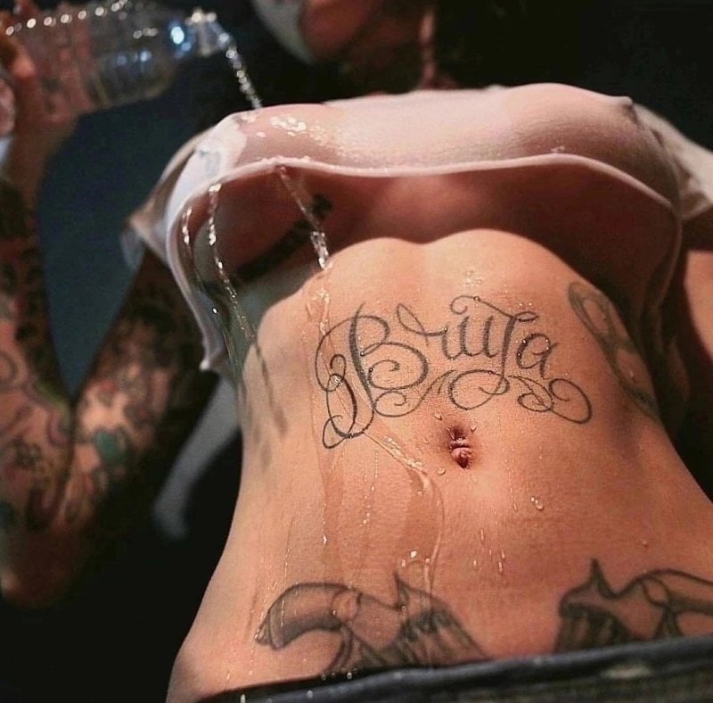 Girl with tattoos