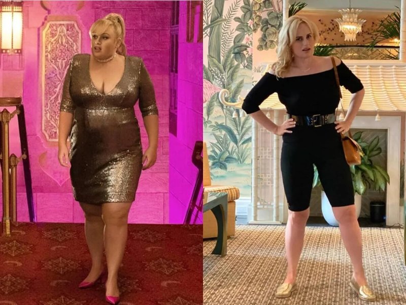 Rebel Wilson before and after losing weight
