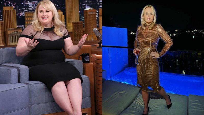 Rebel Wilson before and after losing weight