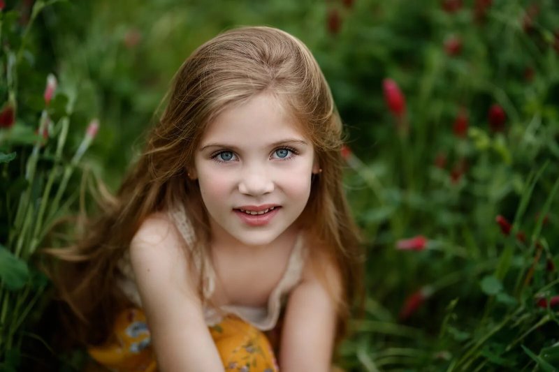 Photoshoot for a girl