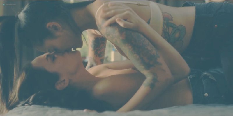 Girl with tattoos