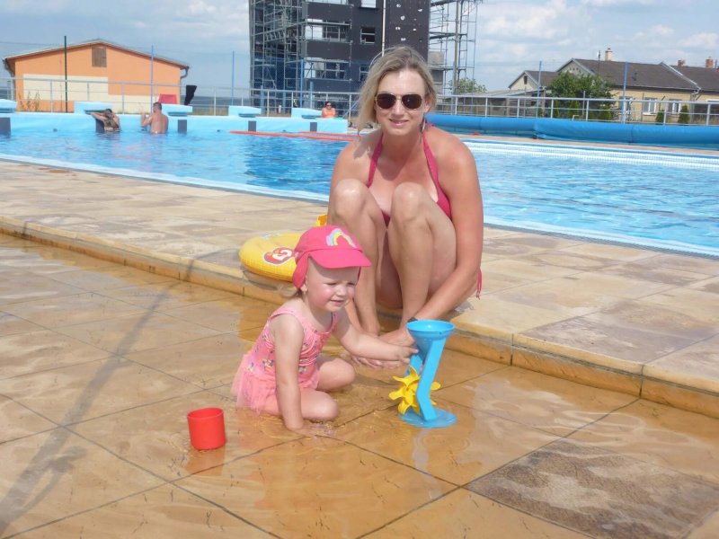 Children in the pool