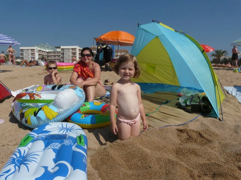 Children on the beach
