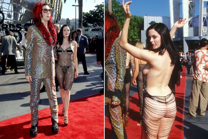 Marilyn Manson and Rose McGowan