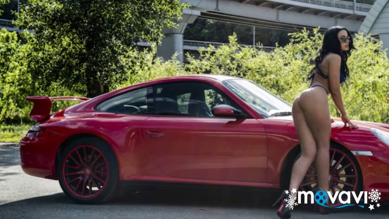 Girl in Porsche