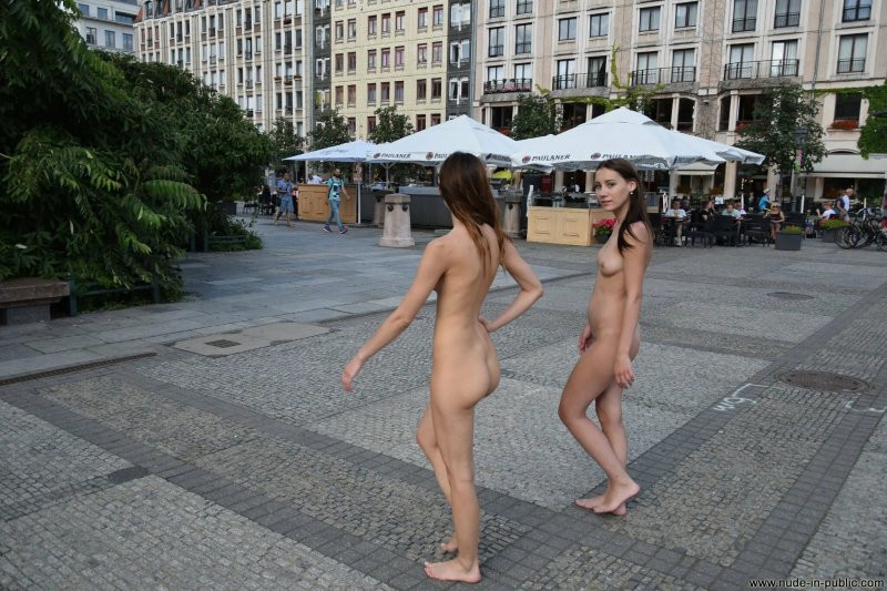Naked girl in public