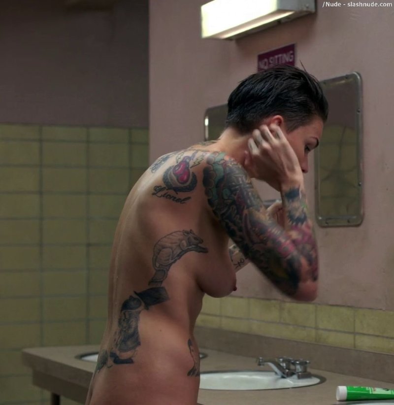 Ruby Rose is naked