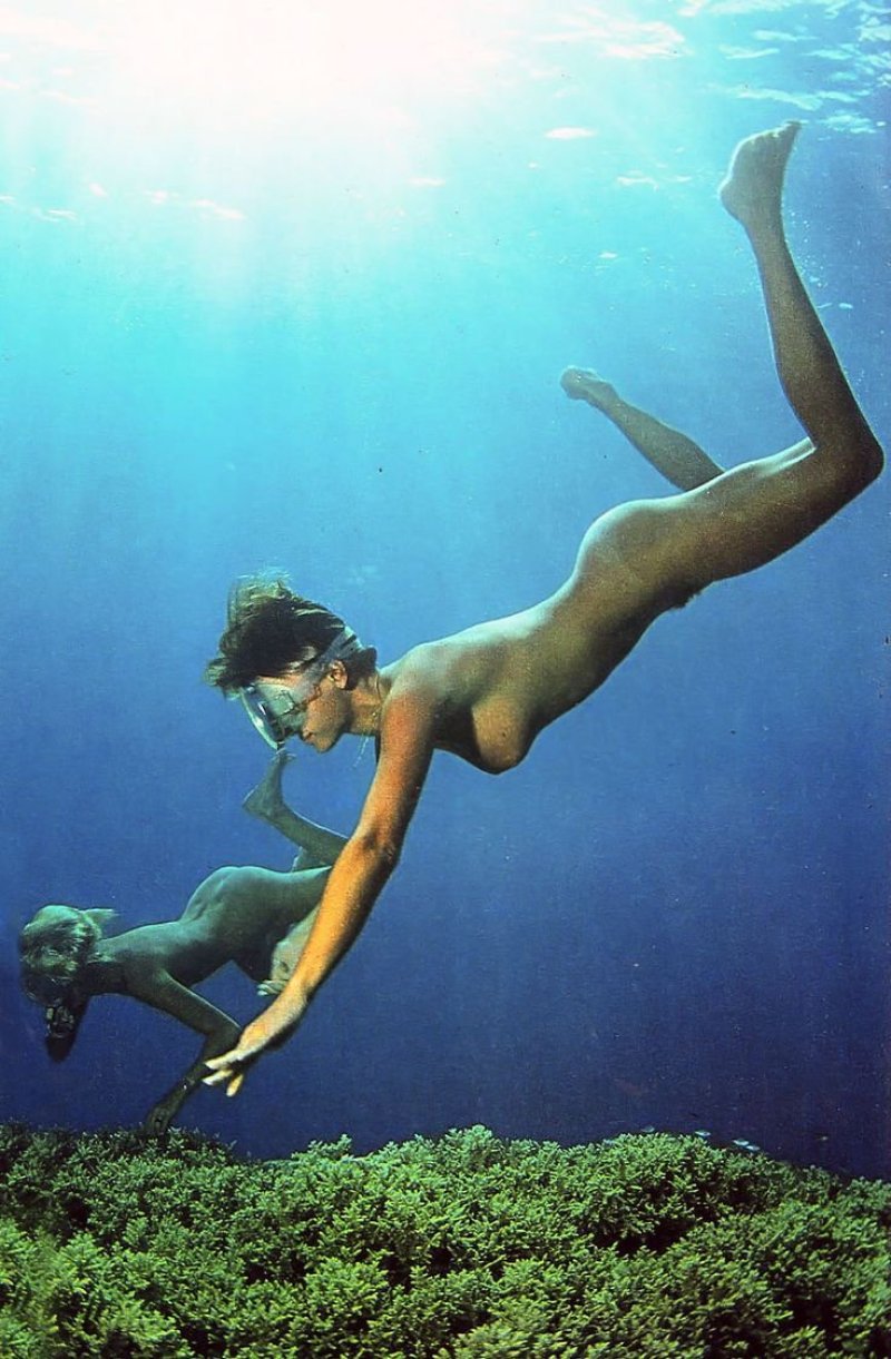 Naked under water