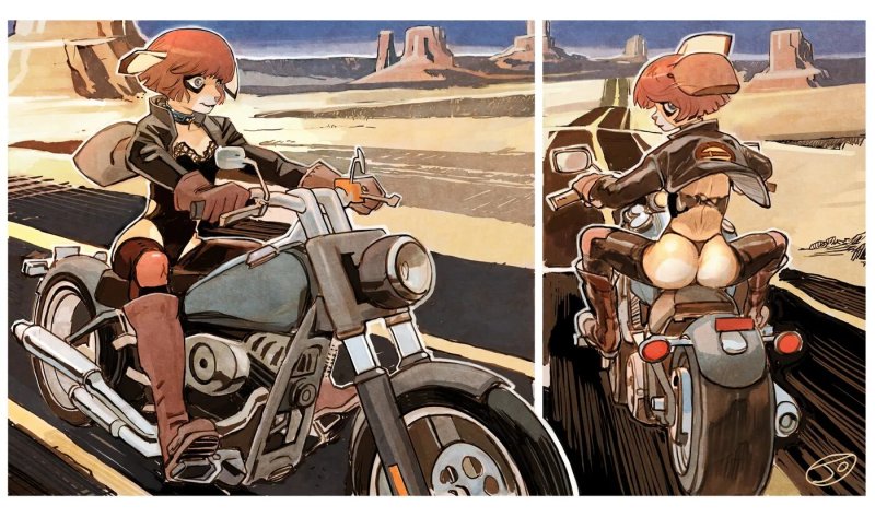 Anime motorcycle