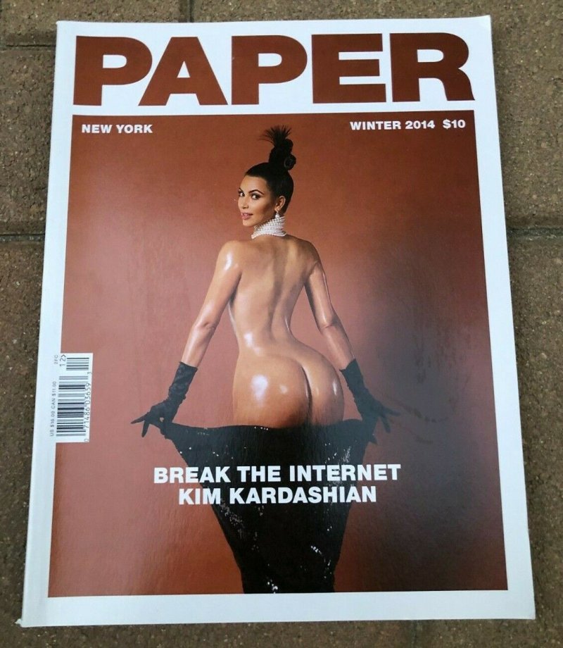 Kim Kardashian photo shoot Paper naked