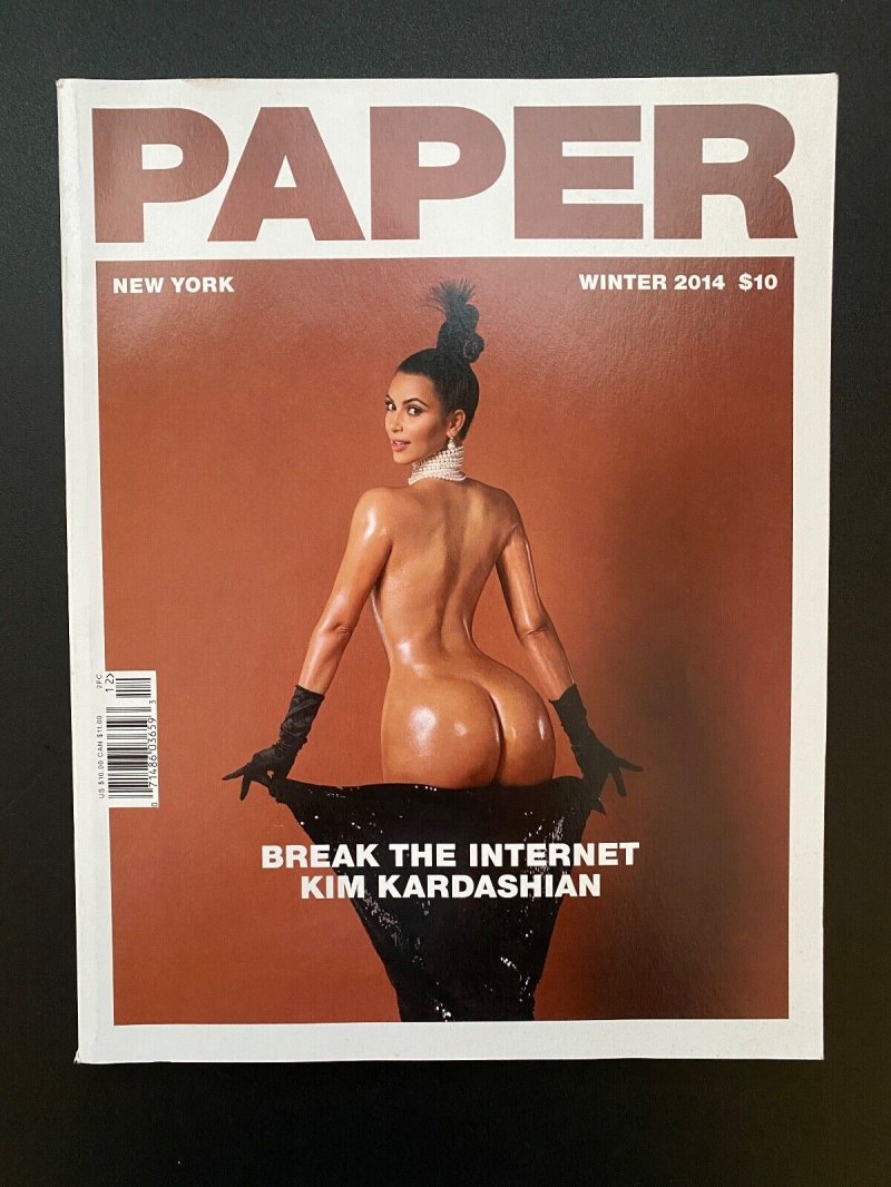 Kim Kardashian photo shoot Paper naked