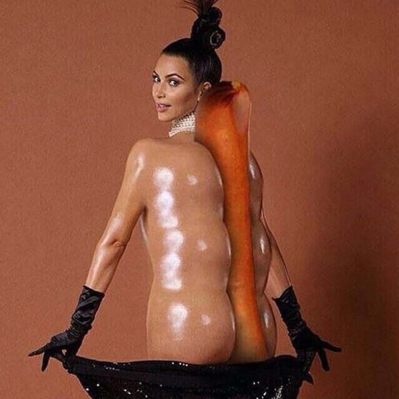 Naked priest Kim Kardashian