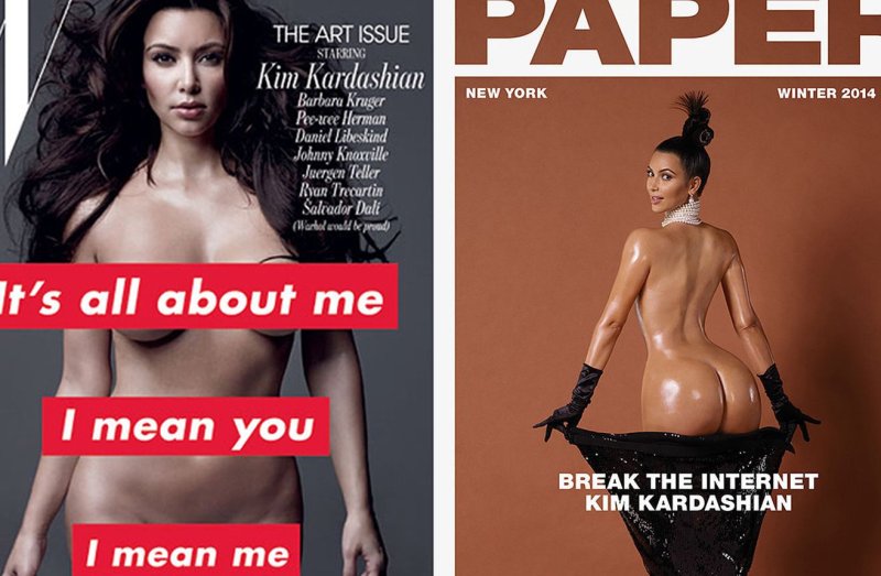 NAKED KIM Kardashian