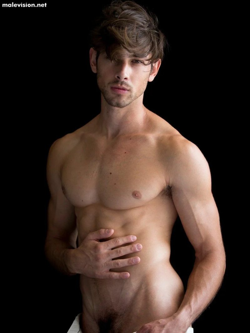 Naked men model