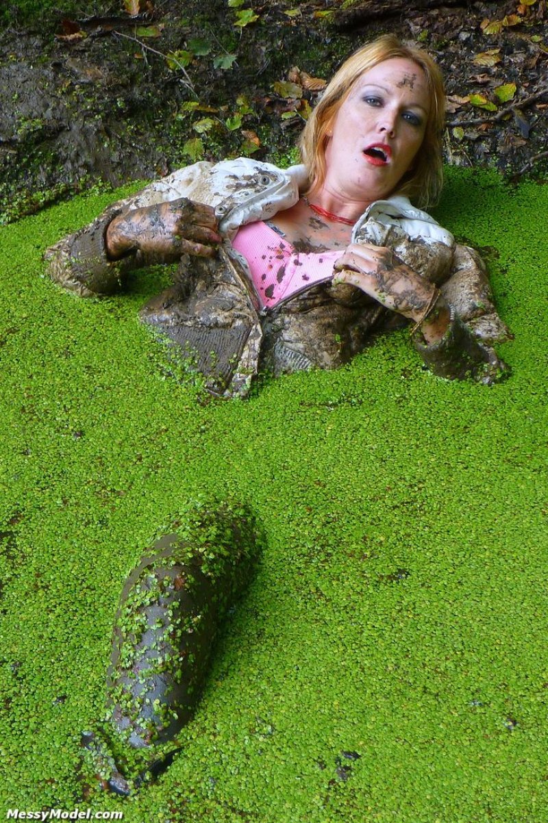 Girl in the mud
