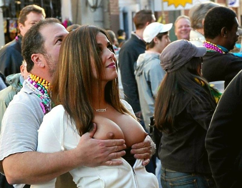 I exposed my breasts in public